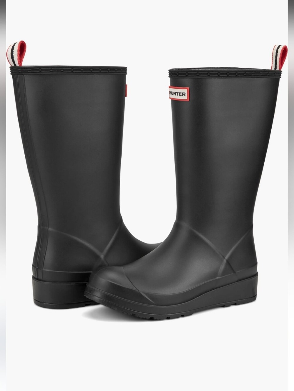 Hunter Women's Play Tall Rain Boots Black